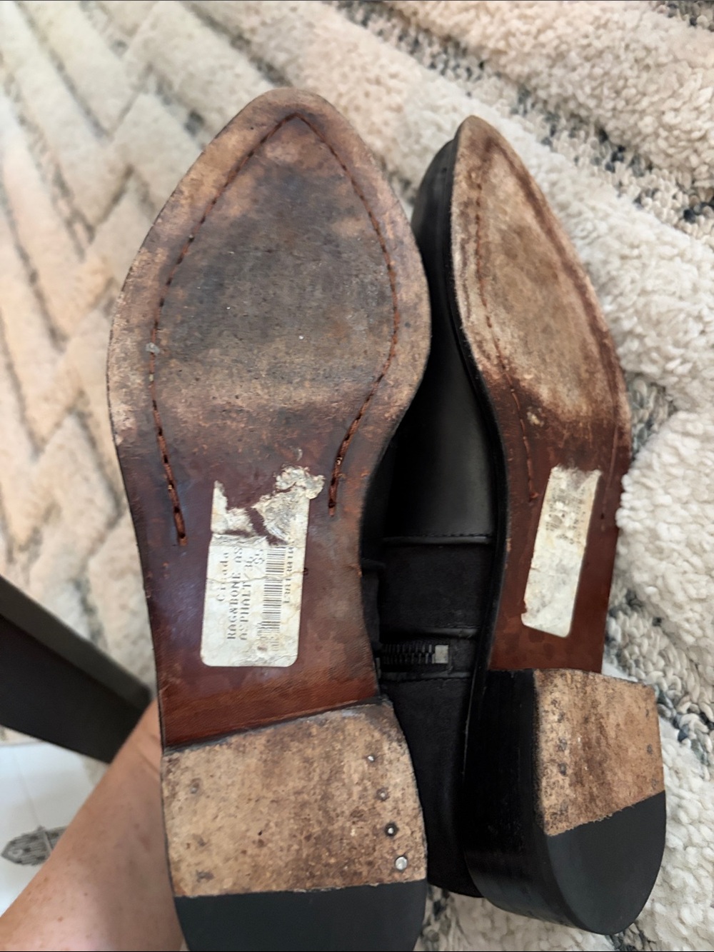 Rag and Bone Boots, leather and suede-Chelsea Style-6 - Picture 6 of 9